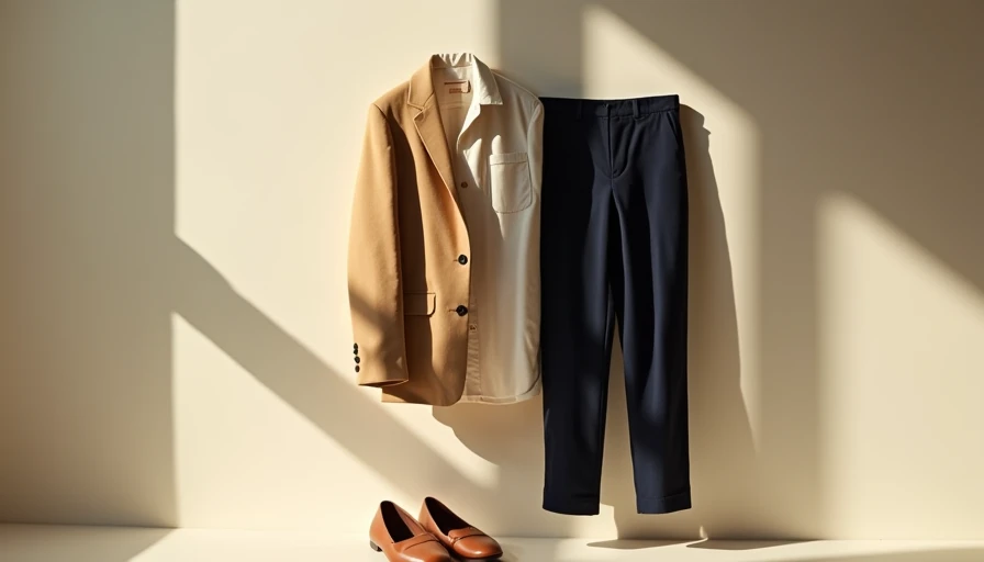 Before and after proportion comparison of top lengths on outfit - fixing frumpy feeling