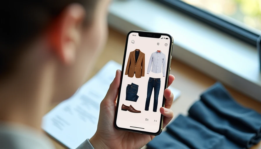 Smartphone with intentional online cart and checklist - avoiding closet regret