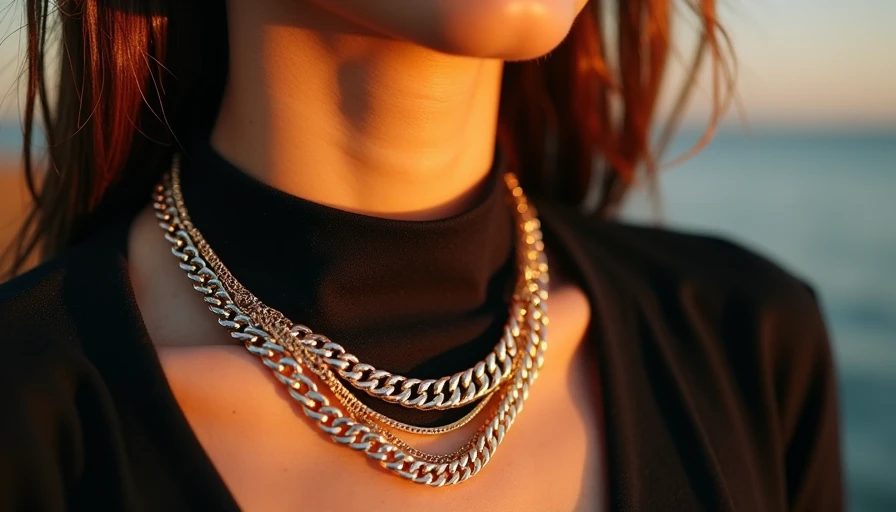 Visual context for best necklace lengths and layering rules for different necklines